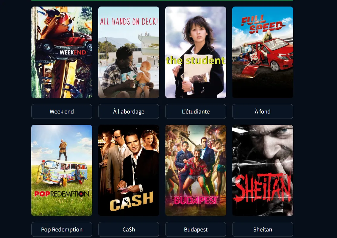 Recommandation de film